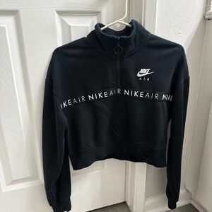 Nike Women's Black Half-Zip Sweatshirt
